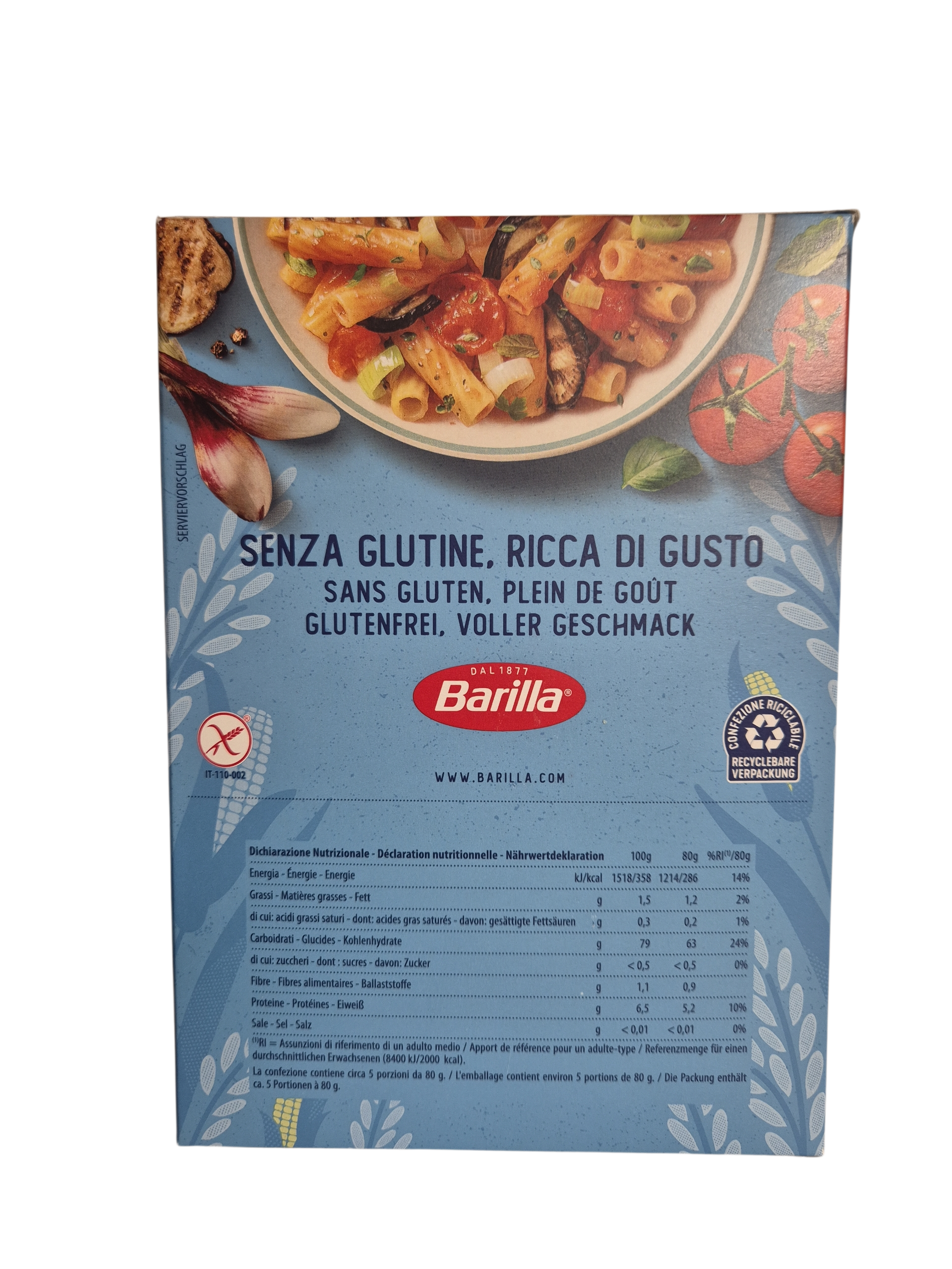 Barilla Gluten Free Tortiglioni - Image 2